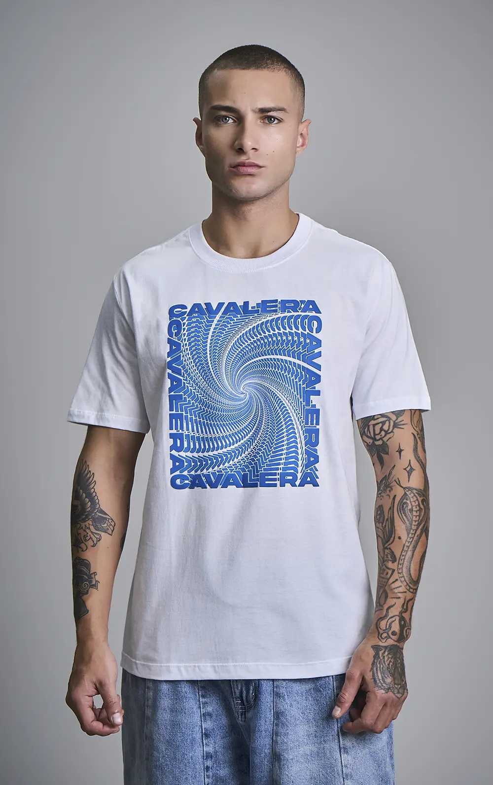 T-SHIRT CAVALERA INDIE SWIRL LOGO