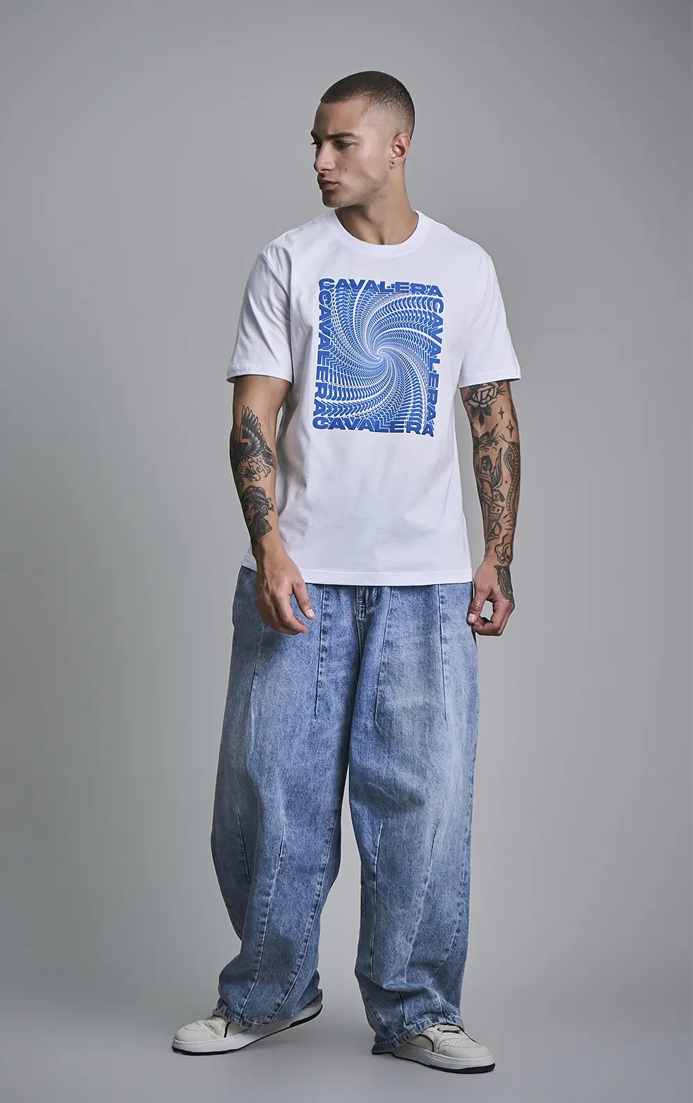 T-SHIRT CAVALERA INDIE SWIRL LOGO