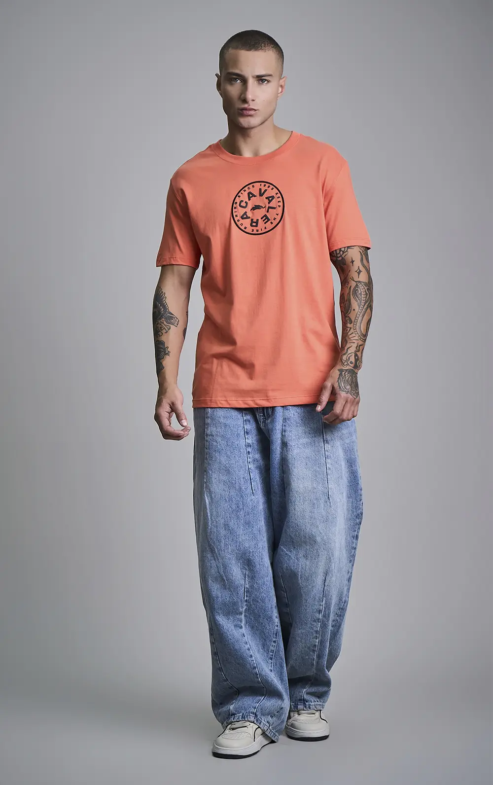 T-SHIRT CAVALERA INDIE CIRCLE EMBROIDERY