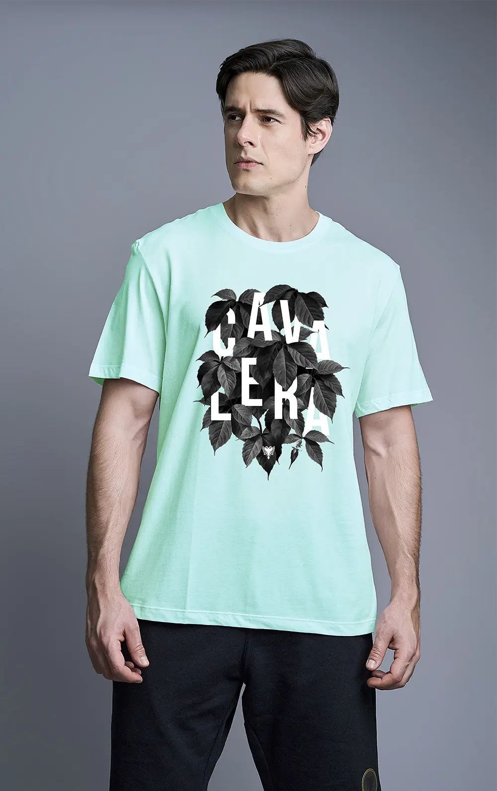 T-SHIRT CAVALERA INDIE LOGO LEAVES