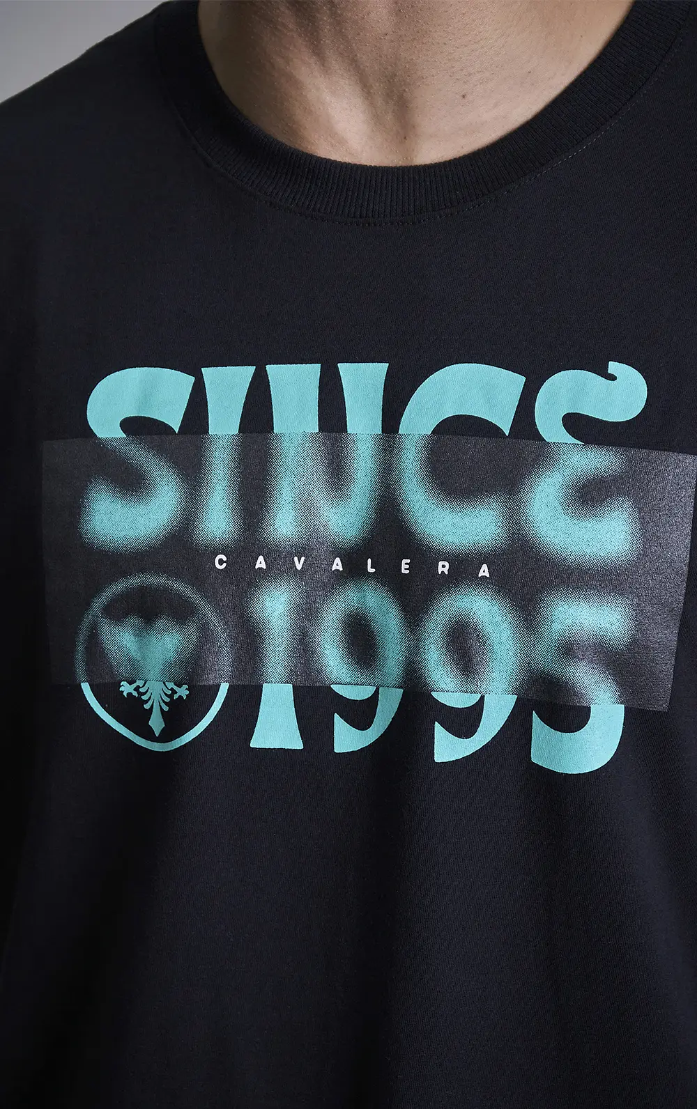 T-SHIRT CAVALERA COMFORT LOGO BLUR