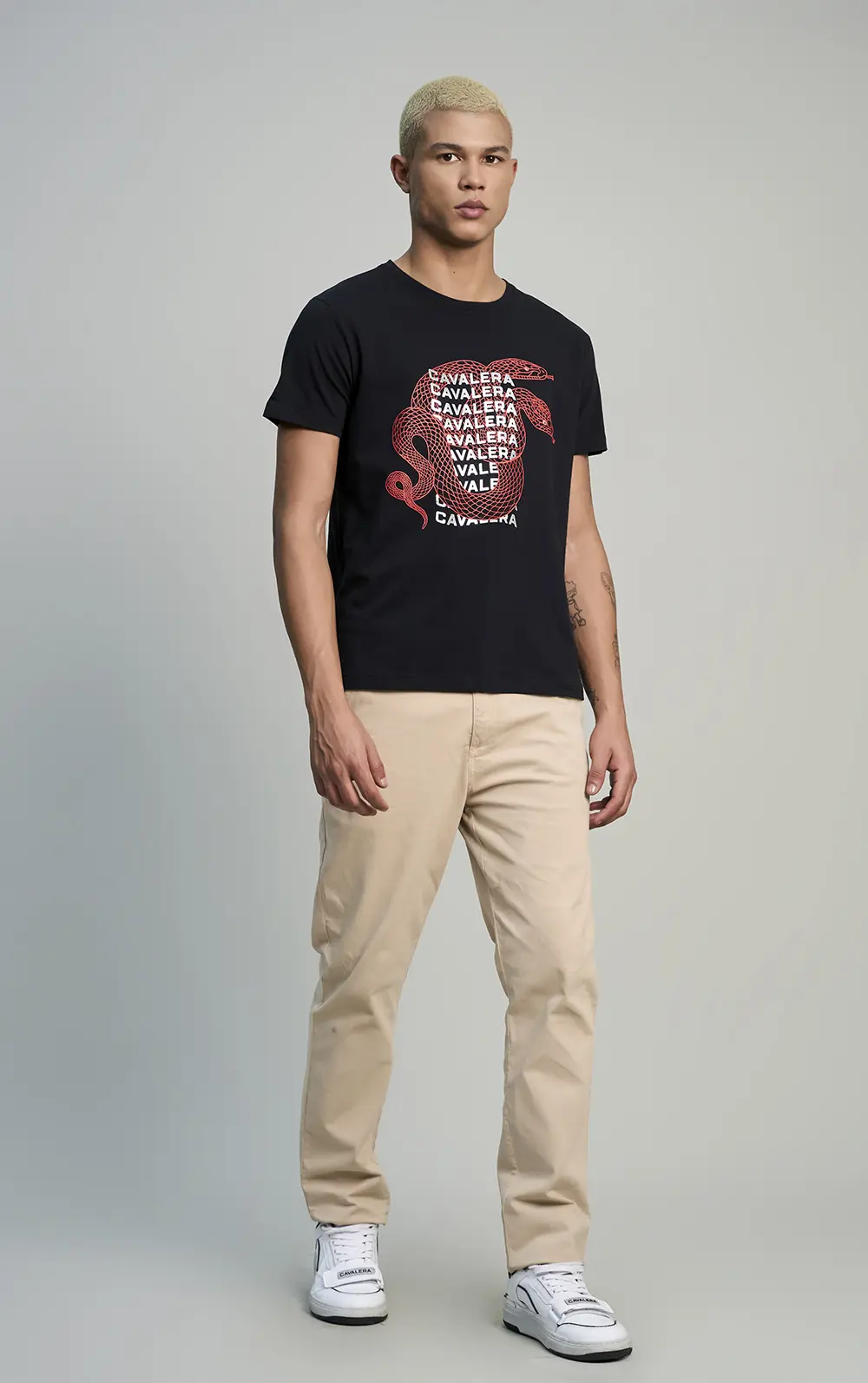 T-SHIRT CAVALERA SLIM SNAKE