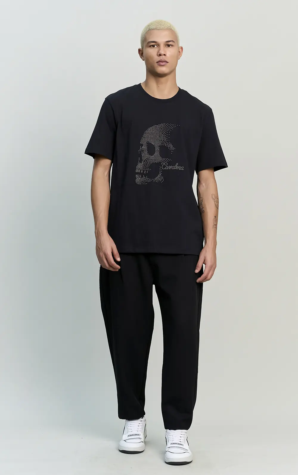 T-SHIRT CAVALERA COMFORT GRAY SKULL