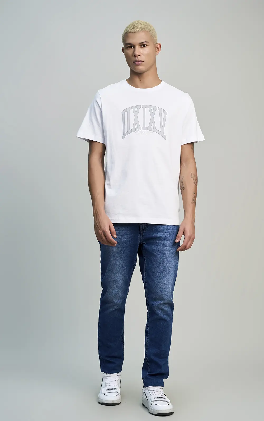 T-SHIRT CAVALERA INDIE COLLEGE EMBROIDER