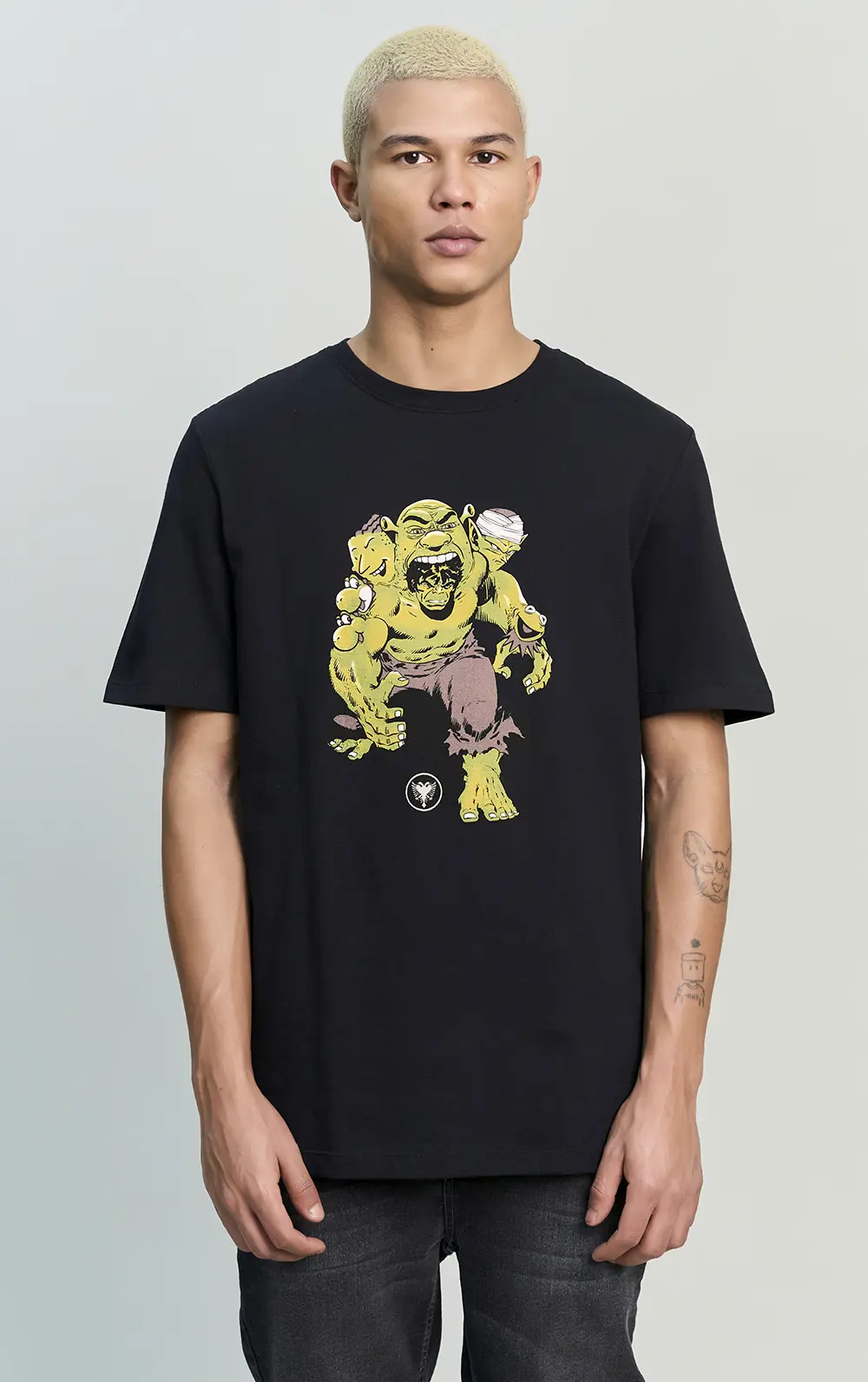 T-SHIRT CAVALERA INDIE GREEN CHARACTERS