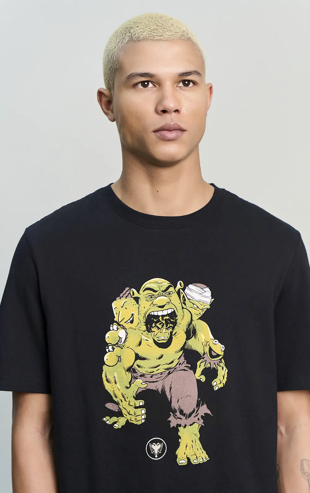T-SHIRT CAVALERA INDIE GREEN CHARACTERS