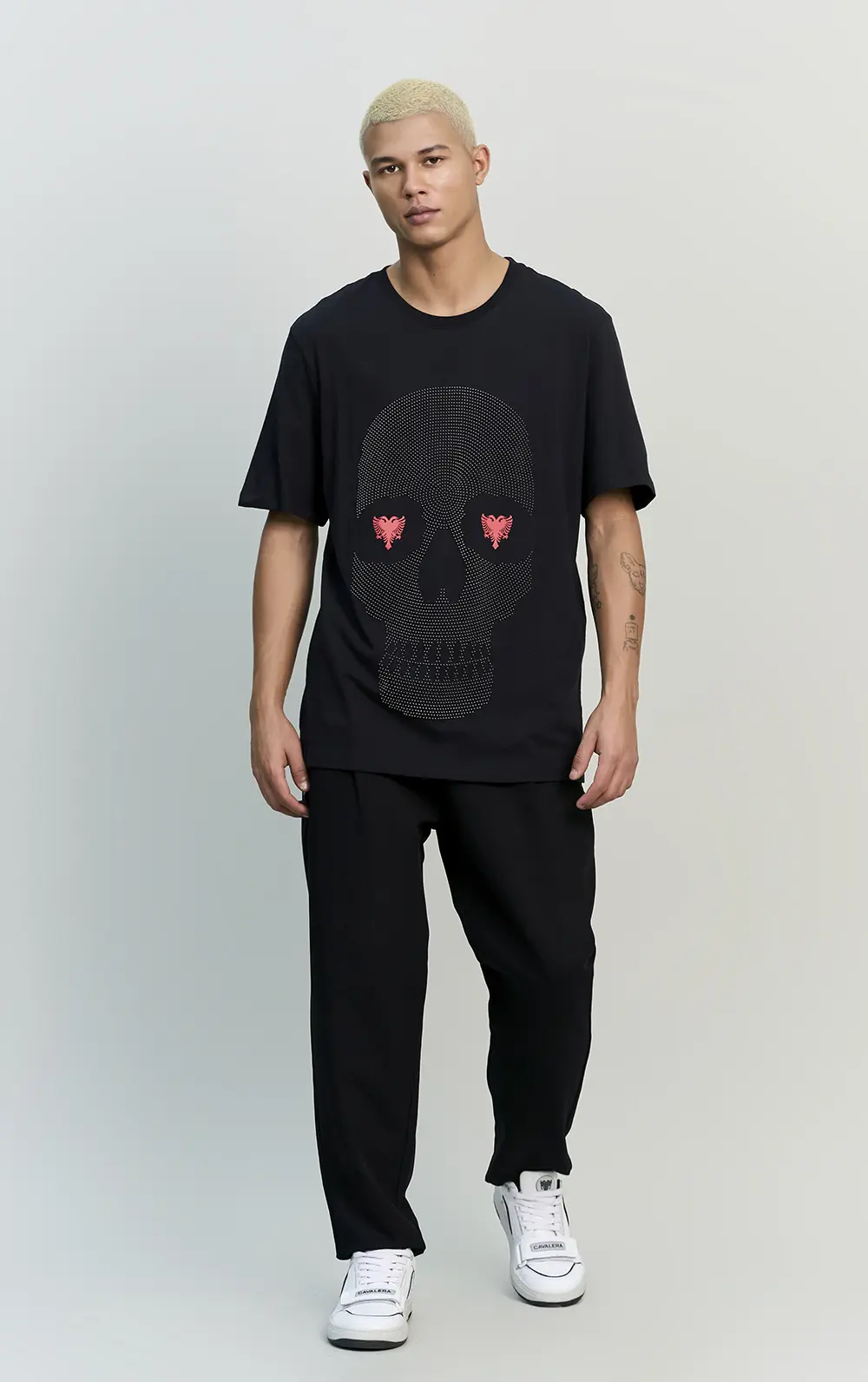 T-SHIRT CAVALERA COMFORT GLITTER SKULL