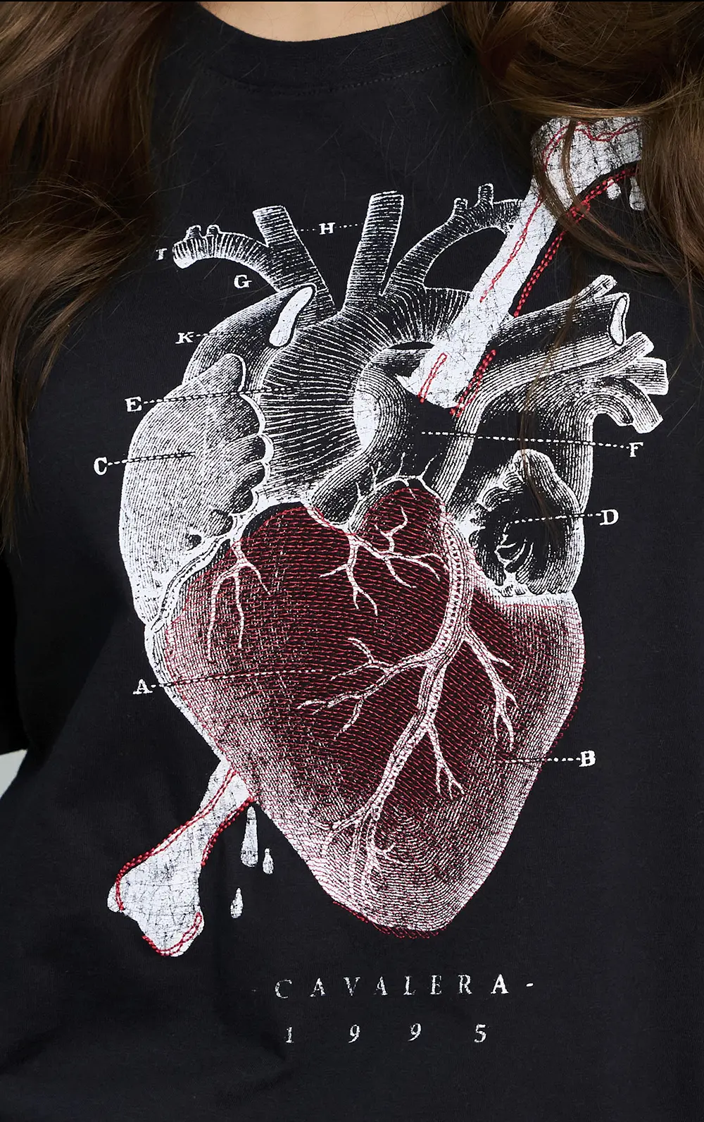 CAMISETA CAVALERA COMFORT ROCK HEART