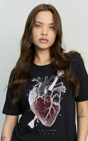 CAMISETA CAVALERA COMFORT ROCK HEART