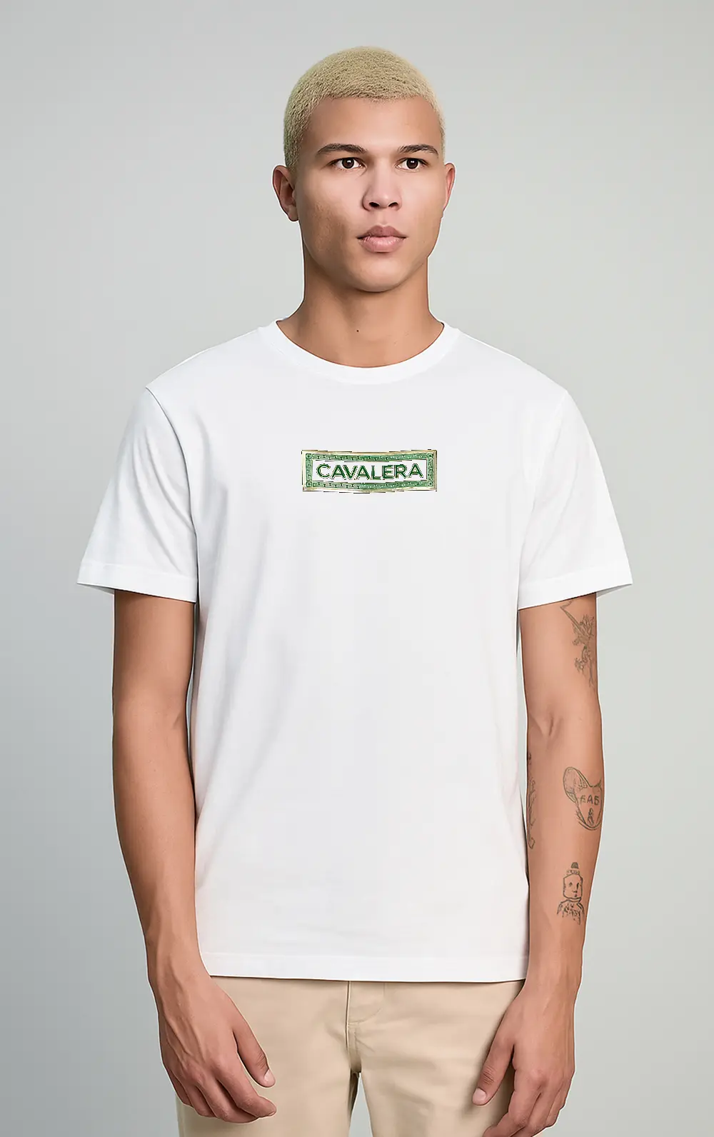 T-SHIRT CAVALERA SLIM COTTON METAL LOG
