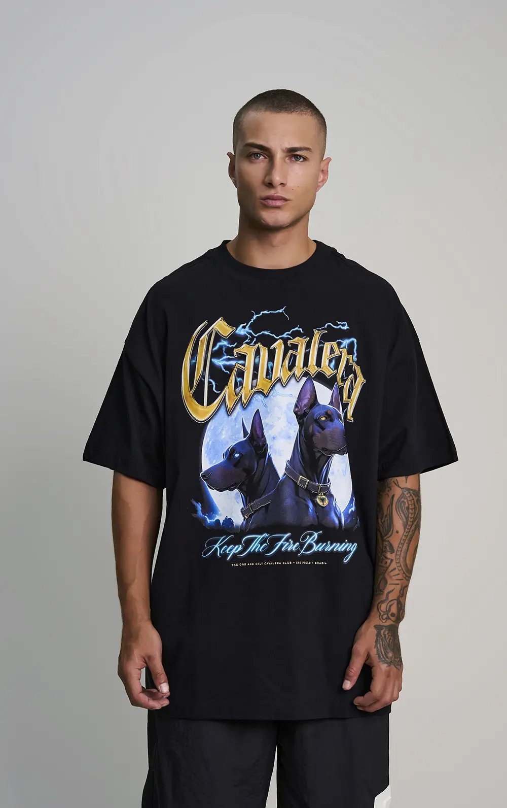 T-SHIRT CAVALERA OVERSIZED ROCK DOG