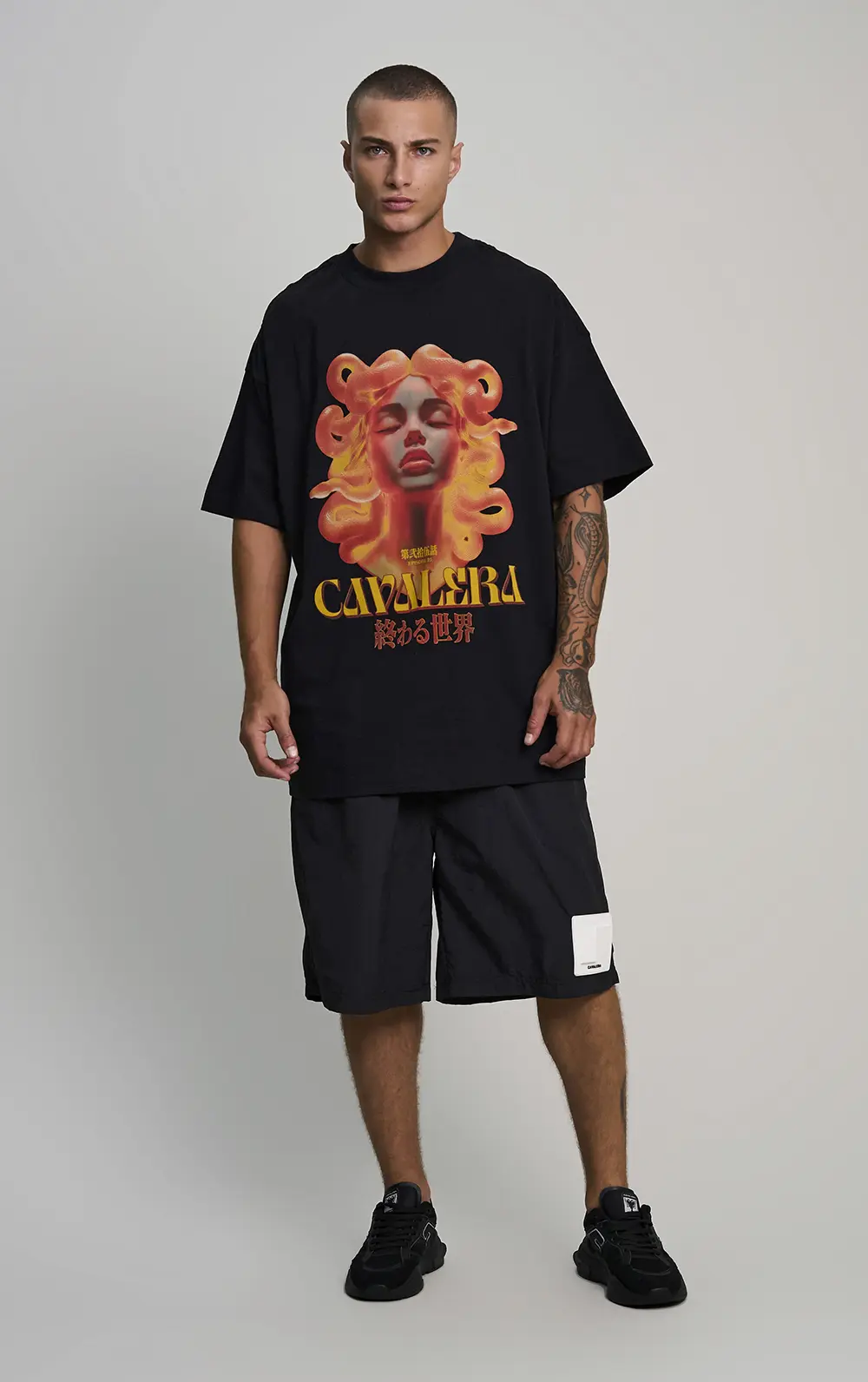 T-SHIRT CAVALERA OVERSIZED MEDUSA