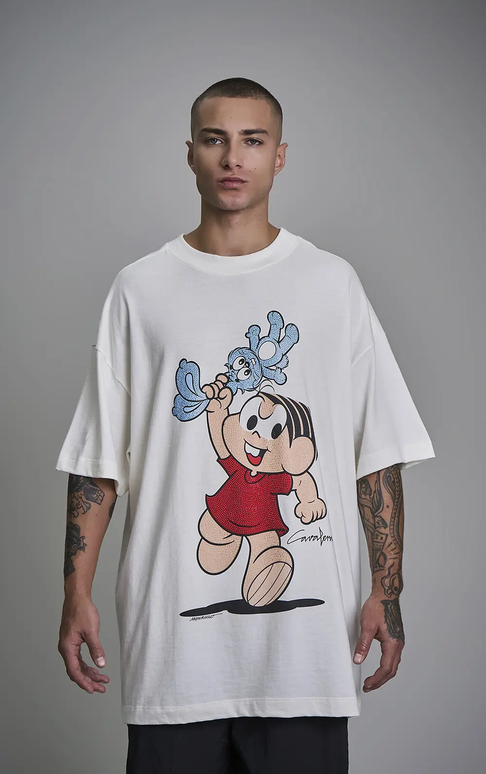T-SHIRT CAVALERA OVERSIZED MÔNICA 01.24.2960 - T-SHIRT CAVALERA