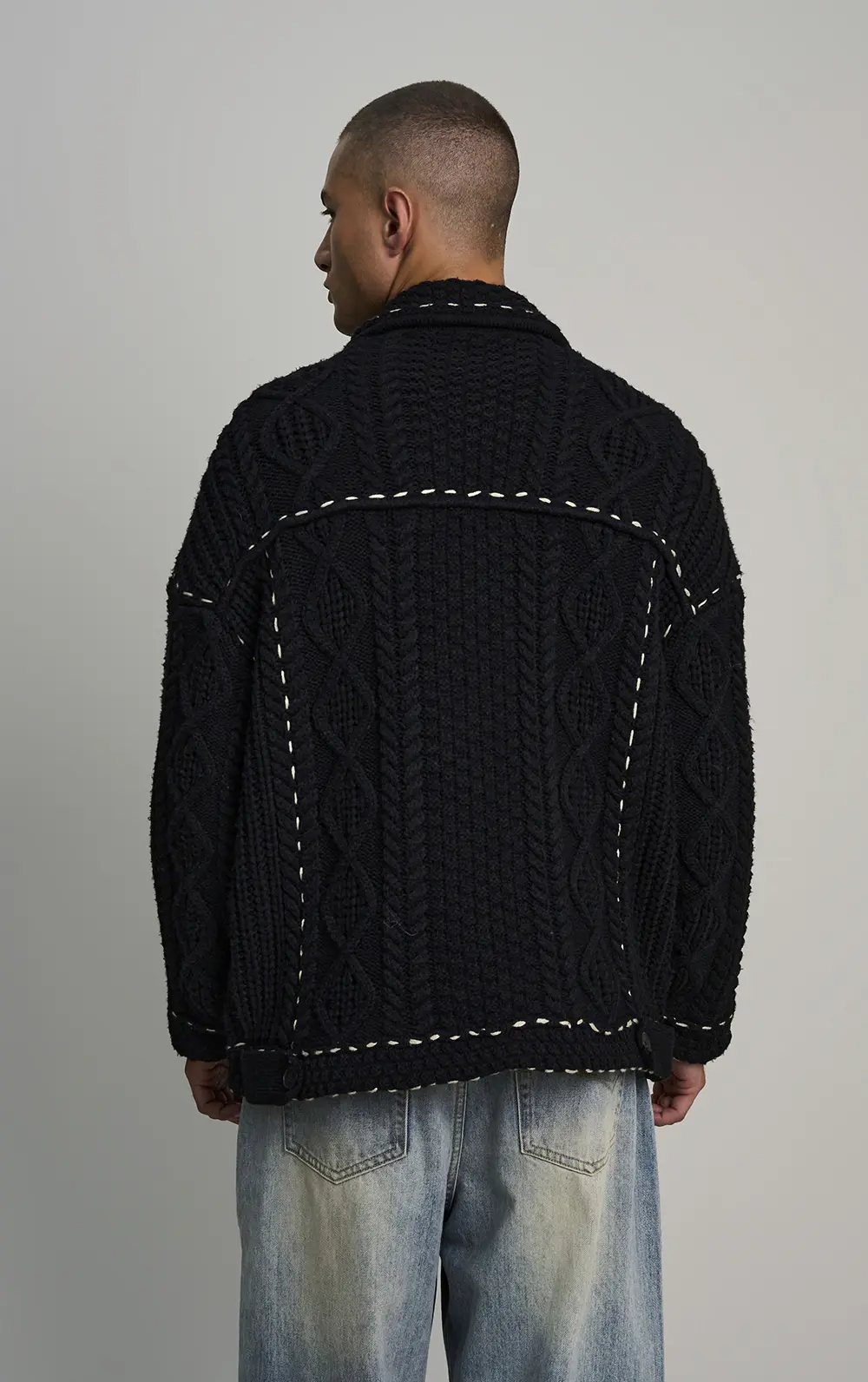 CARDIGAN TRICOT IRLANDÊS