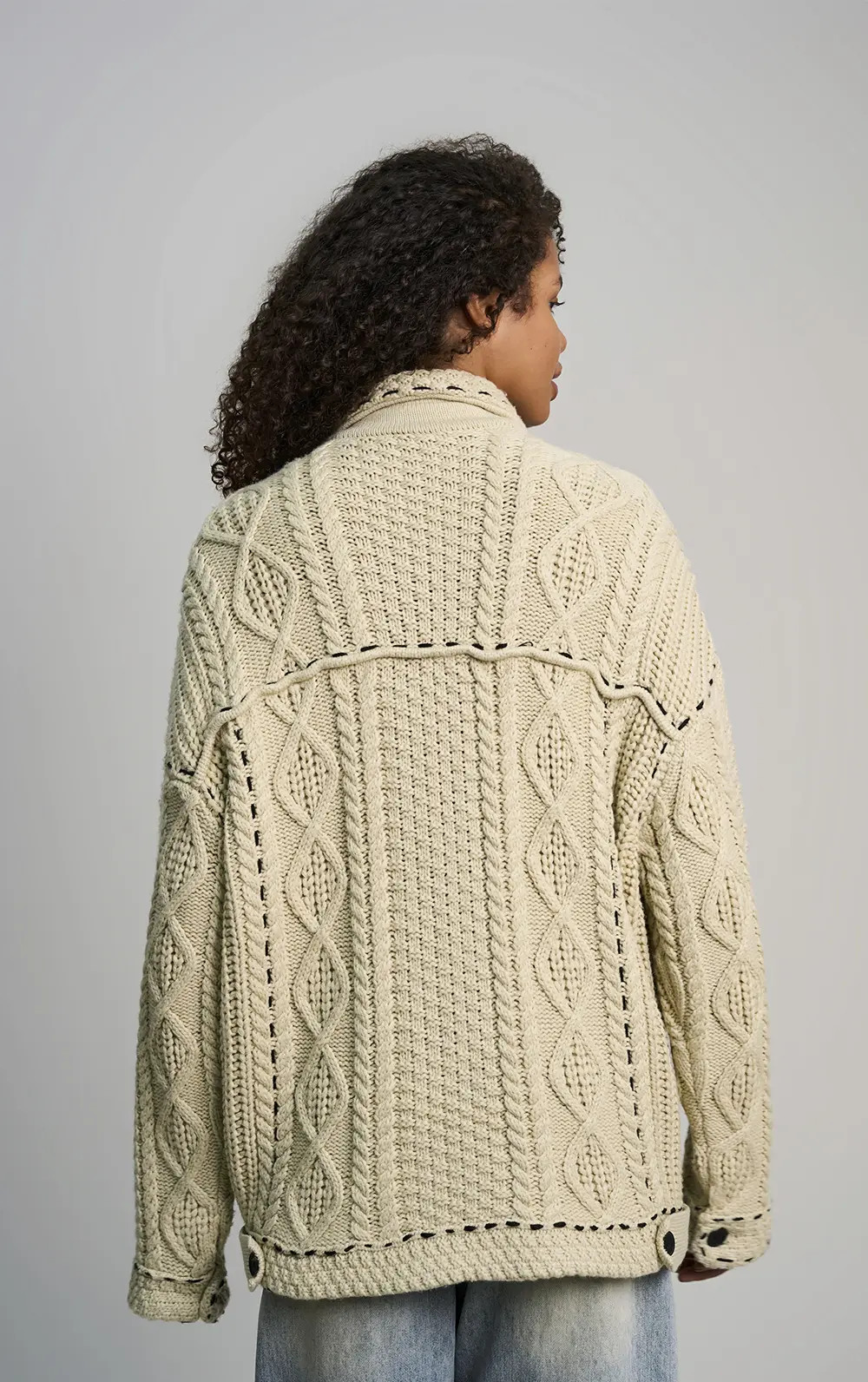 CARDIGAN TRICOT IRLANDÊS