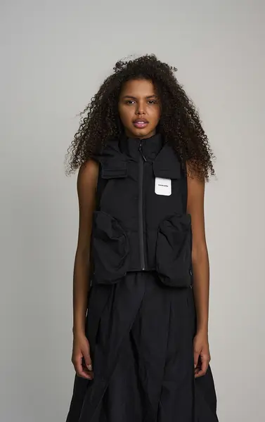 COLETE PUFFER C/ CAPUZ