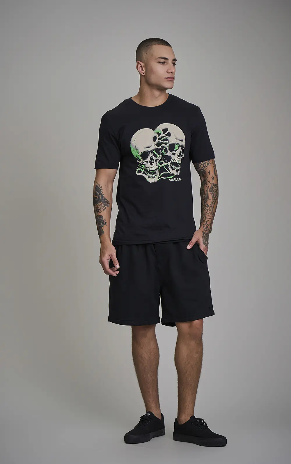 T-SHIRT CAVALERA INDIE CAVEIRAS