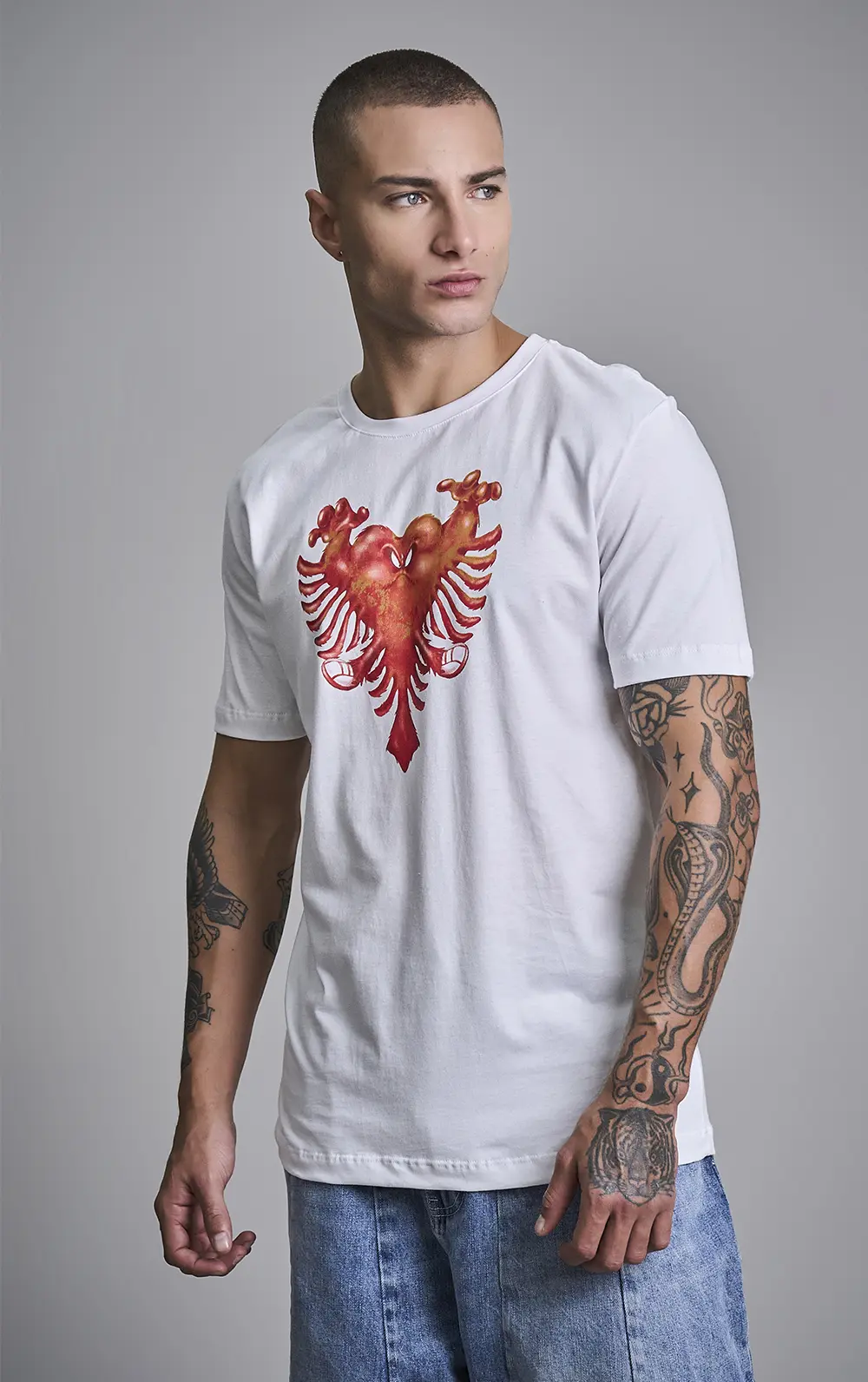 T-SHIRT CAVALERA INDIE CORAÇÃO PELUDO