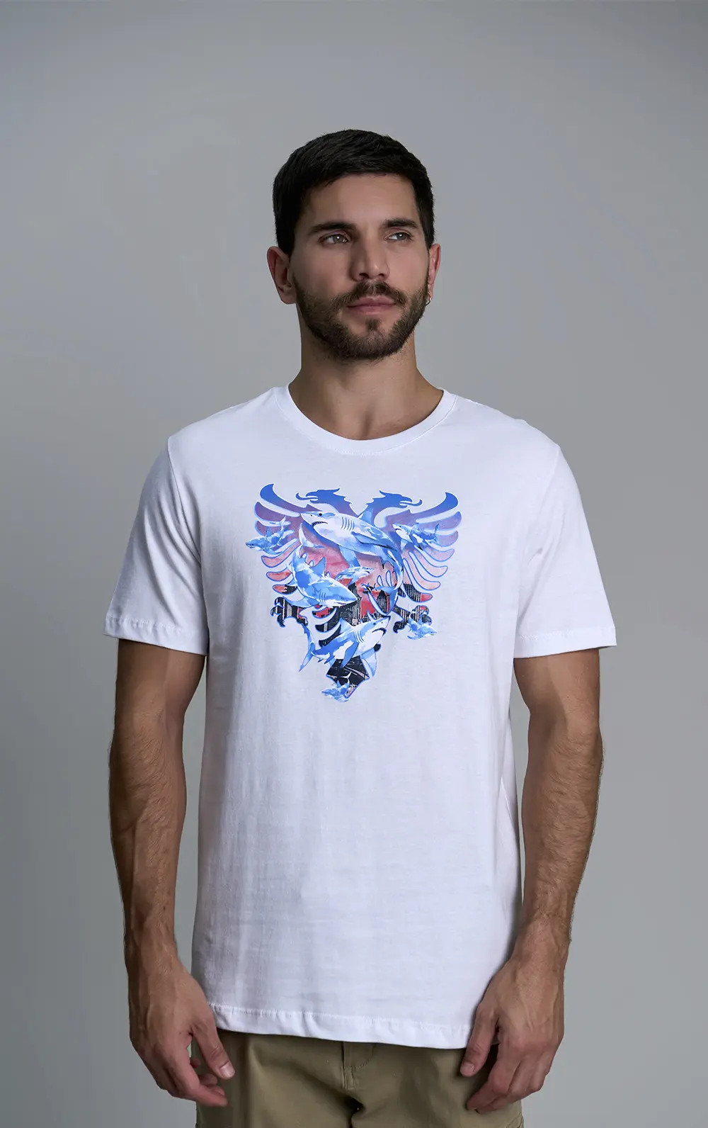 T-SHIRT CAVALERA INDIE SHARK CITY