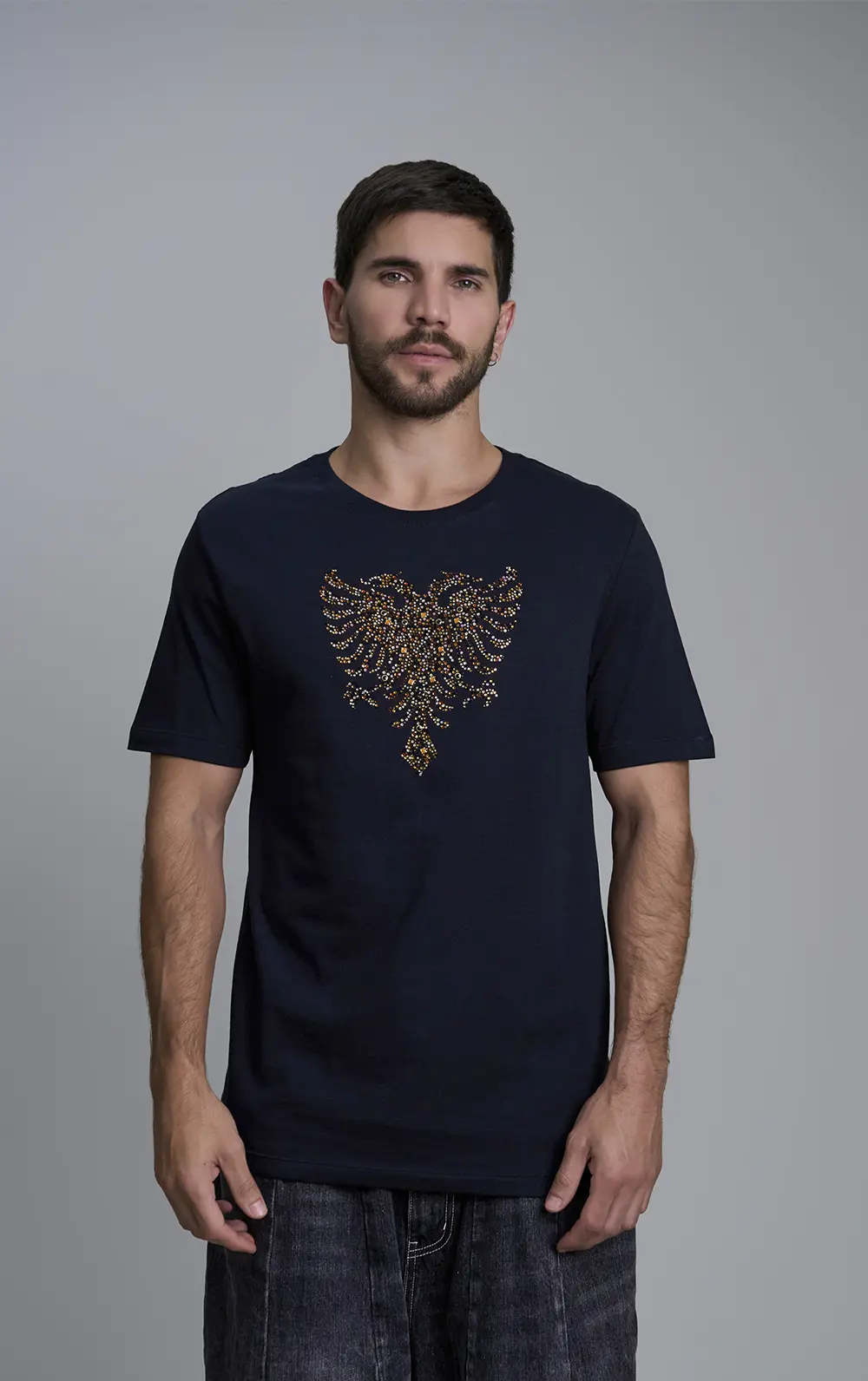 T-SHIRT CAVALERA SLIM PEDRARIA APLIC.