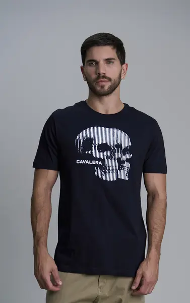 T-SHIRT CAVALERA INDIE RELIEF SKULL