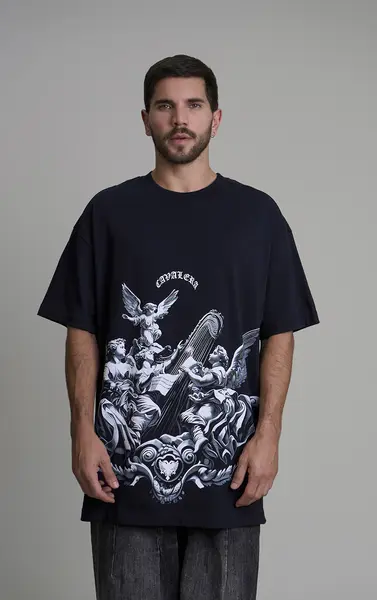 T-SHIRT CAVALERA OVERSIZED ANGELS&VIOLIN