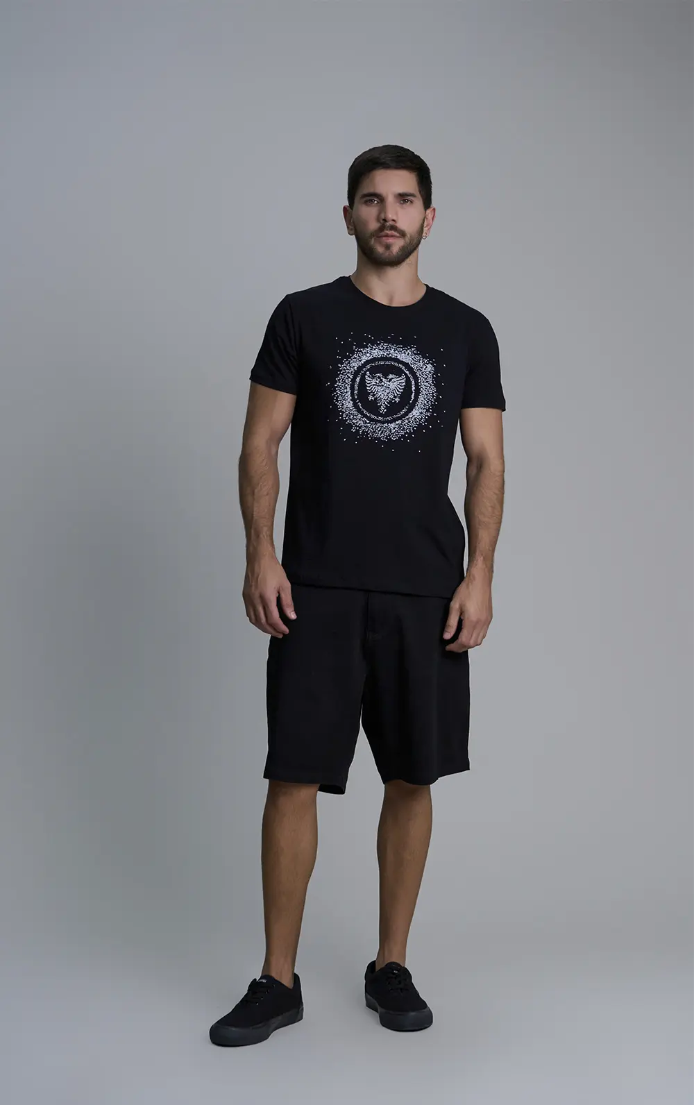T-SHIRT CAVALERA SLIM LAYERED STITCHES