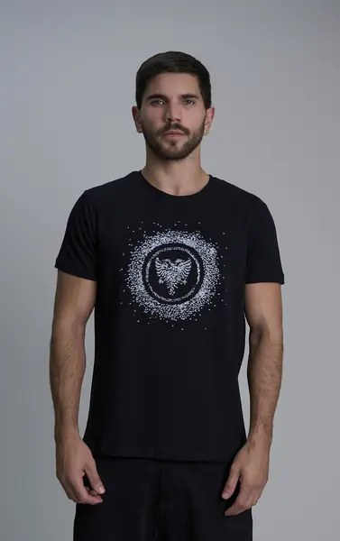 T-SHIRT CAVALERA SLIM LAYERED STITCHES