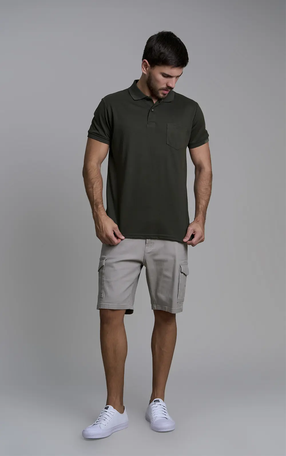 POLO BÁSICA CAVALERA COM BOLSO