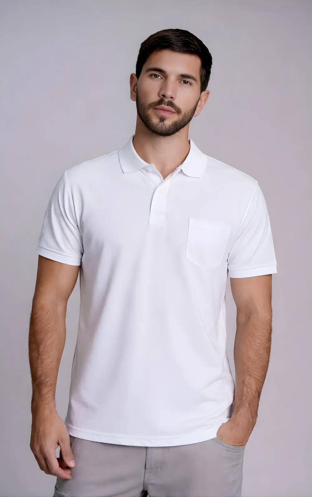 POLO BÁSICA CAVALERA COM BOLSO