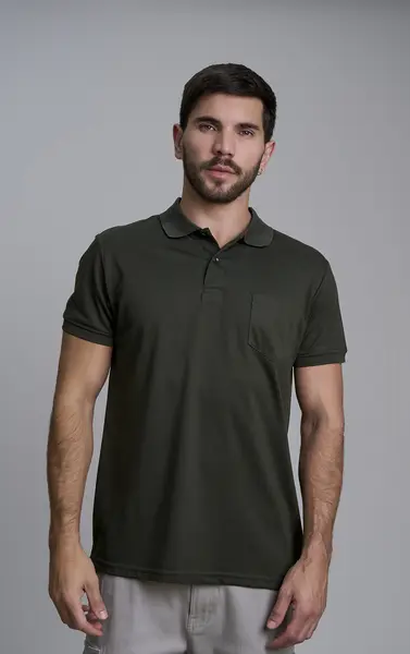 POLO BÁSICA CAVALERA COM BOLSO