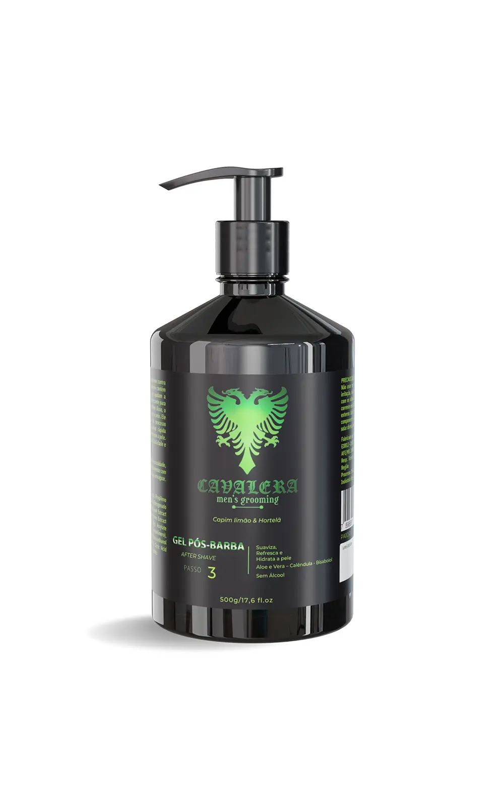 PÓS BARBA CAVALERA CAPIM LIMÃO 500ML