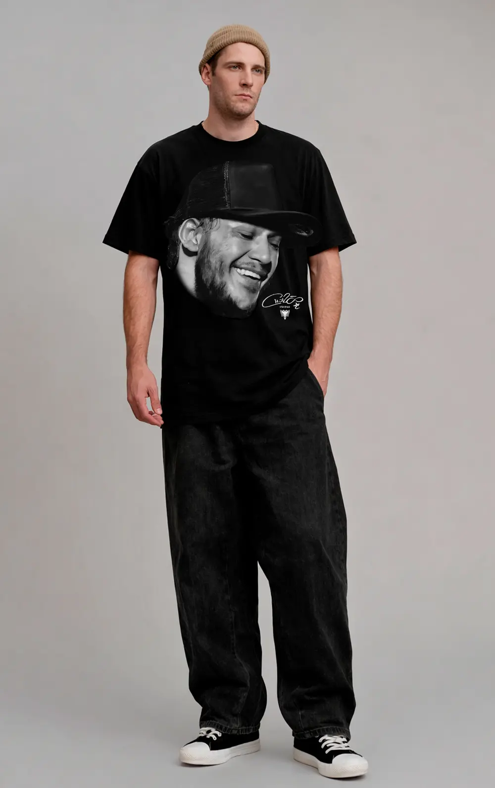T-SHIRT CAVALERA X CBJR FACE OVERSIZED