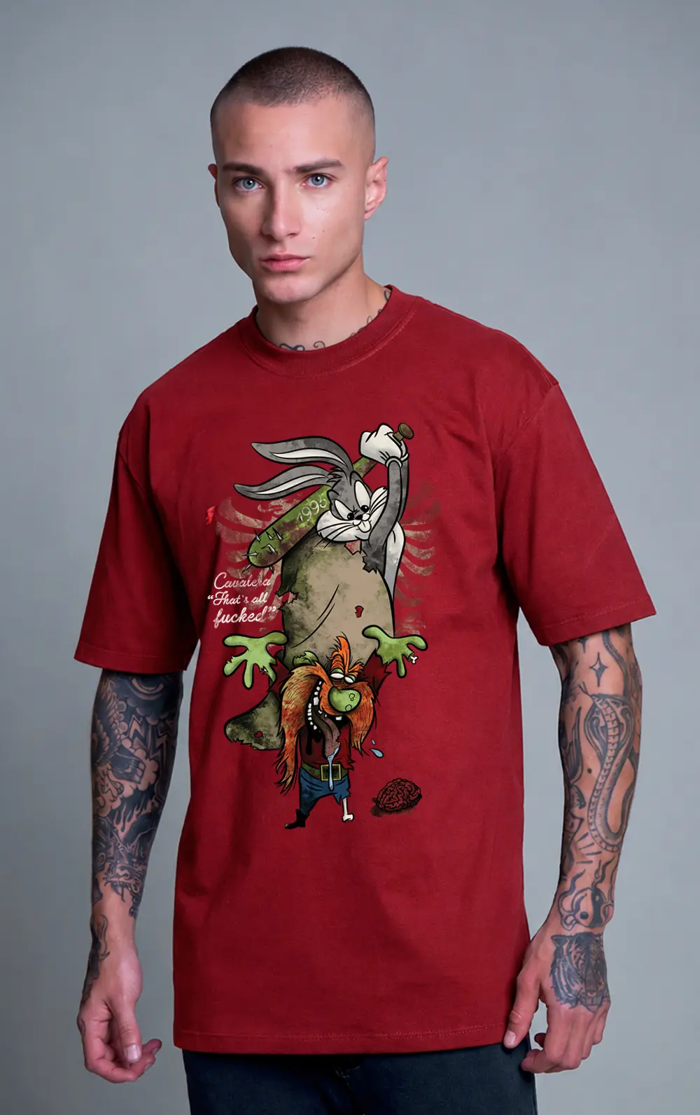 T-SHIRT CAVALERA STREETWEAR RABBIT REBEL
