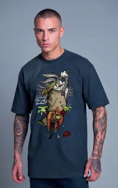 T-SHIRT CAVALERA STREETWEAR RABBIT REBEL
