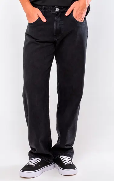 CALCA MASCULINA RETA PRETO ESCURO