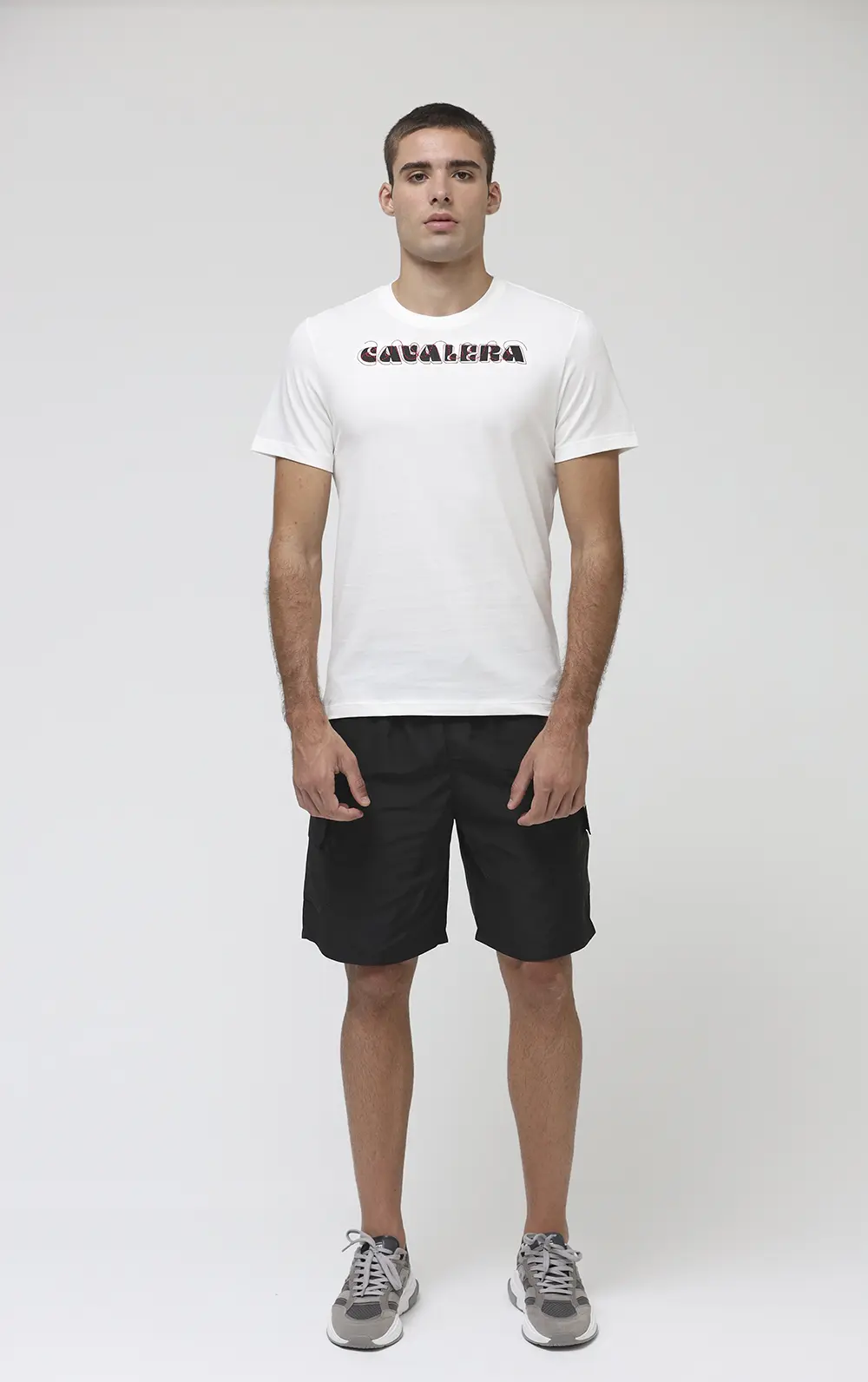 T-SHIRT CAVALERA INDIE LOGO RANDOM LINE